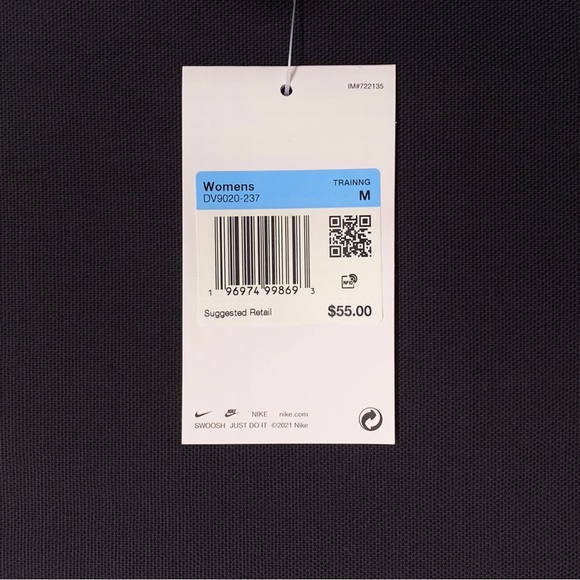 NIKE One — High Waist 7/8 Length Leggings w/ Contoured Mesh Panels MEDIUM - NWT - Picture 12 of 13